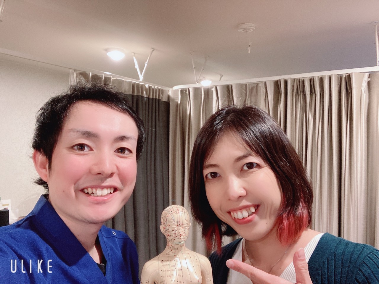 美容鍼灸（美容鍼）を受けた後藤さまの写真