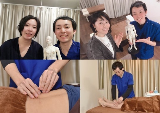 きがわ上野鍼灸院　美容鍼のお客様や施術の様子